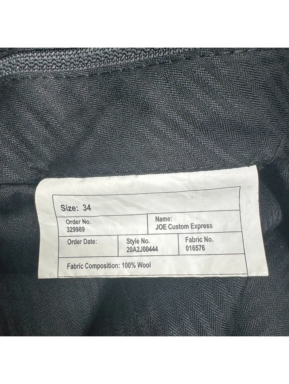Joseph Abboud Mens JOE Custom Express Size 34 100% Wool Dress Pants Gray